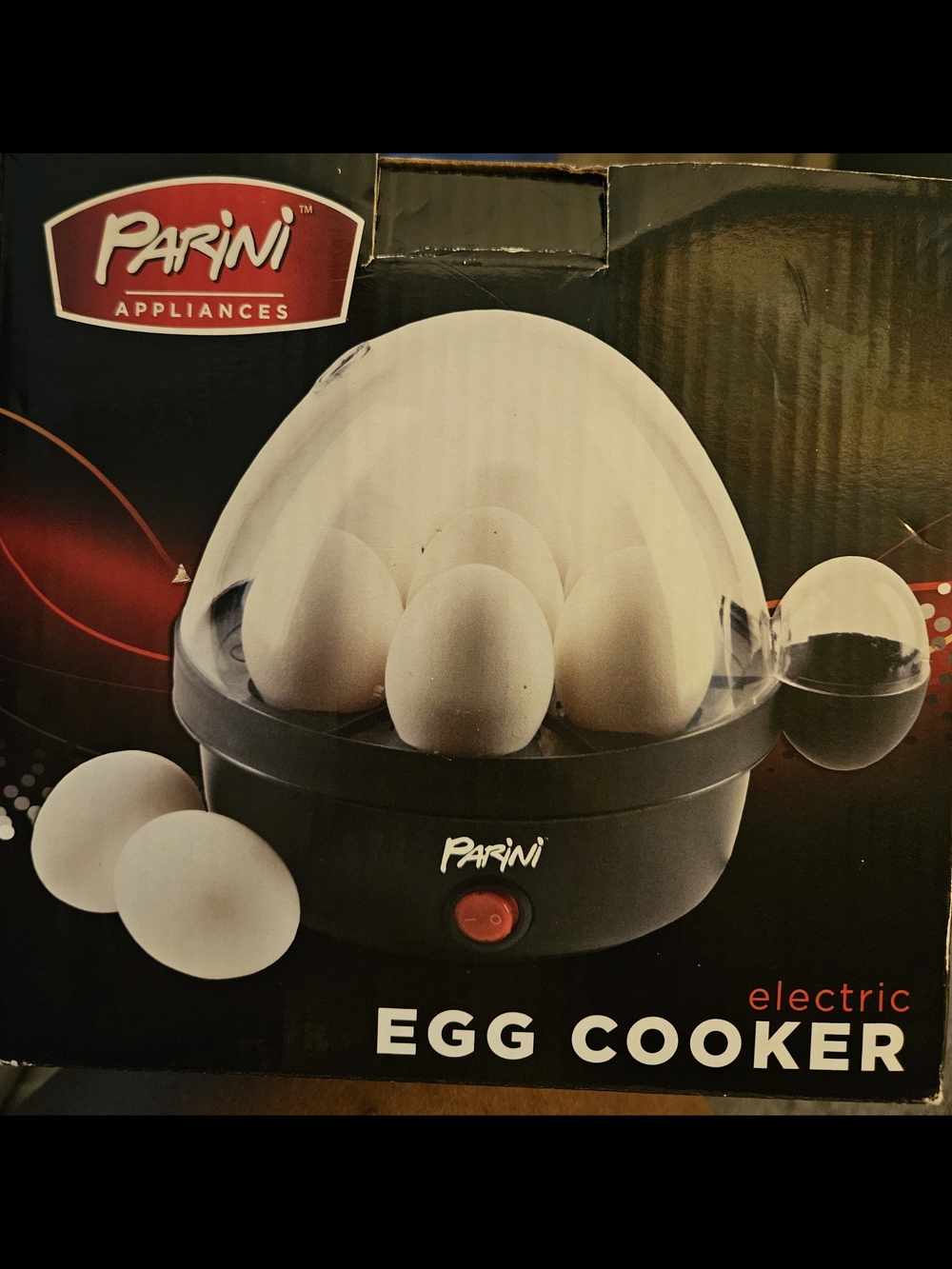 Parini Black Electric Egg Cooker